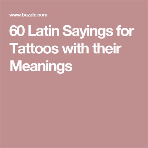 latin tattoos and their meaning